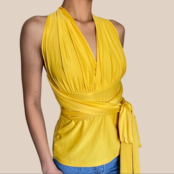 Yellow full wrap around top - Picture 2 of 4